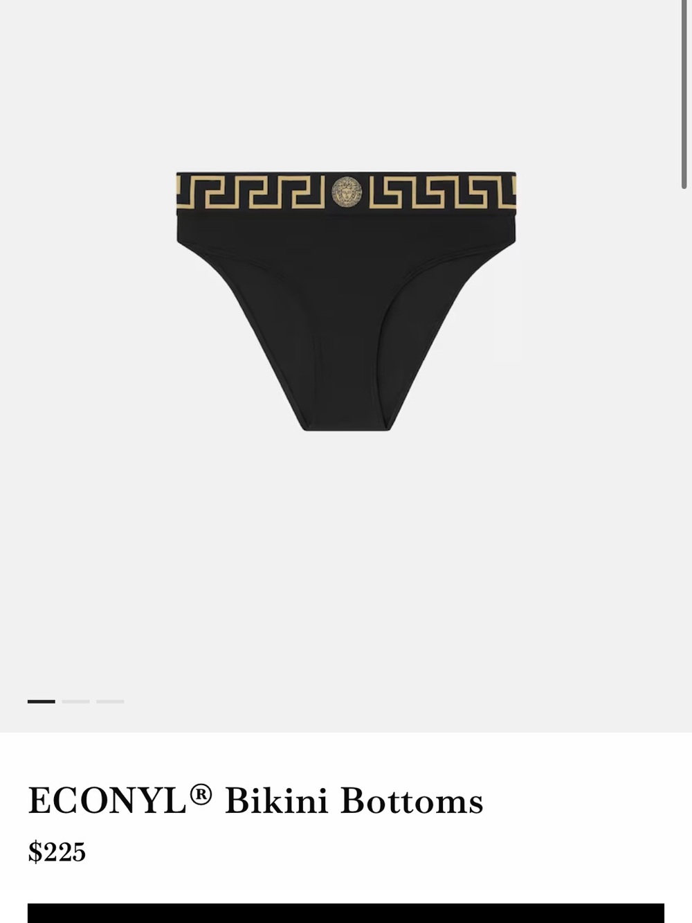 Versace Size 2 Turquoise High Rise Blue Gold-Trim Bikini Set - Picture 8 of 13